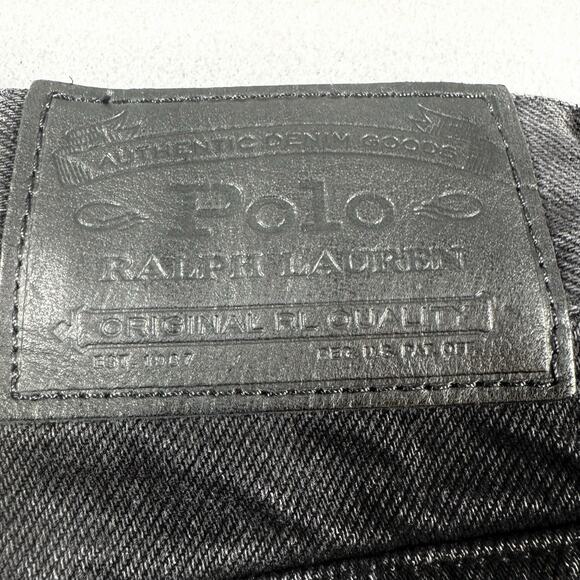 Polo Ralph Lauren Beaded Southwestern Avery Boyfriend Jeans Black 32R Aztec Boho - Picture 5 of 16